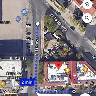 Depot Plaza Garage is the closest parking structure for the Main Gate/ 4th Avenue Tour Meeting Place: Hotel Congress