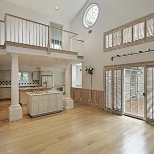 a large open floor plan