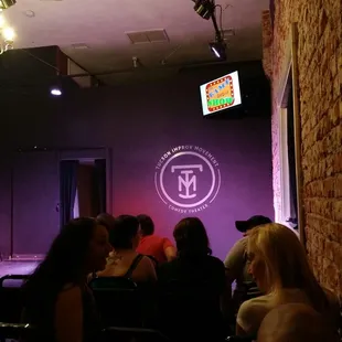 NEW LOCATION! View of the stage from the back row.