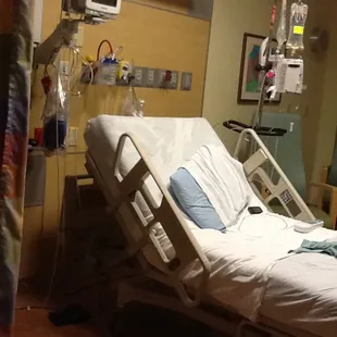 My bed (after laying in it for 3 nights/days)