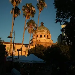 View looking East- great music and food on this side of the event!