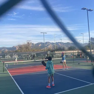 Another beautiful morning on the pb courts - mixed day at Tucson PPA