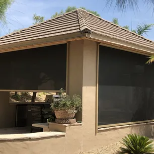 Get more use from your outdoor living areas with Solution Screens to protect.