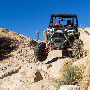 Some challenging rocks on the way to Chiva falls, but they really show what the rzr's are capable of.