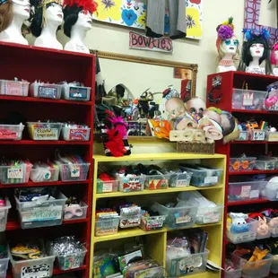 Gloves and masks and bandanas and bowties and a bunch of other stuff.