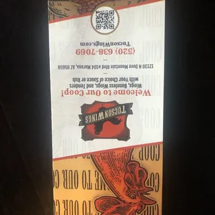 a close up of a ticket