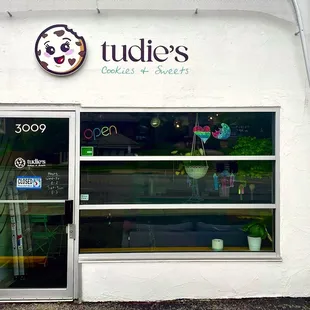 the front of the store