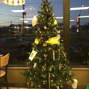Their Christmas tree