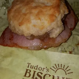 Best biscuit ever, this one has fried apples &amp; country ham.   Deliciously addictive!