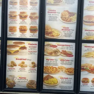 Drive thru Menu