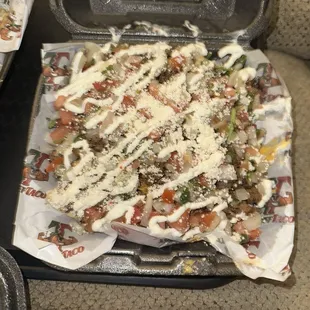Nacho supreme with cojita cheese