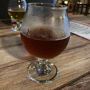 a glass of beer