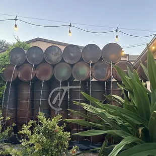 Loved the old barrel water feature in the courtyard.