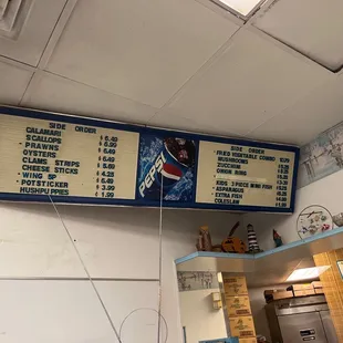 menus and prices