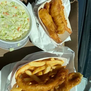 food, seafood, fish and chips, fish