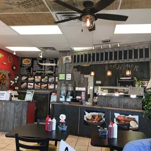 Interior of restaurant