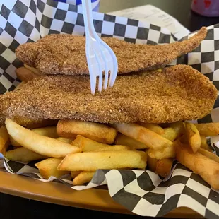 Catfish and fries