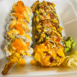 Yummy Yummy (L) Dynamite (R)