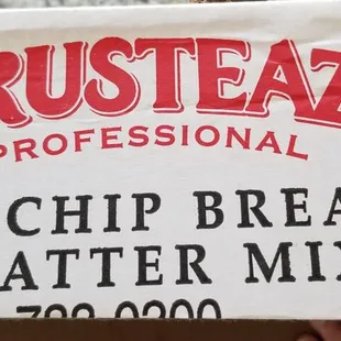 Here you go... I got a box to go with the bread and batter type.