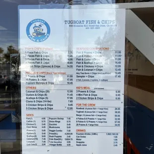 June 2023 - Menu prices