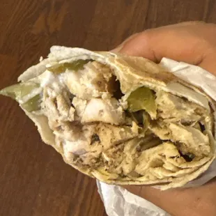 Chicken shawarma.