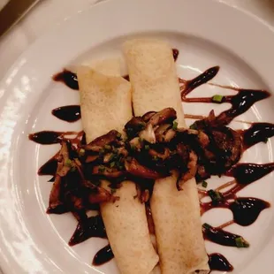 Truffle mushroom crepes