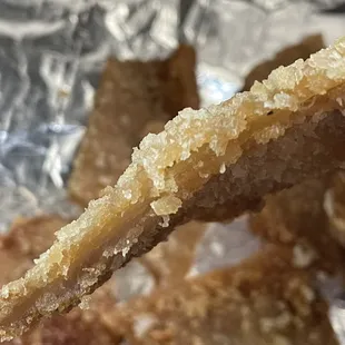 Fried chicken. The thinnest fried chicken possible.