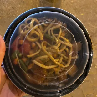 Noodles shrimp