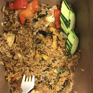 Spicy basil fried rice