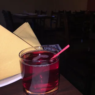 Cranberry juice :-)