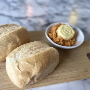 Bread with some coconut chili spice