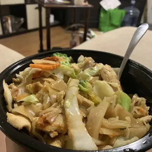 Pad See Ew with chicken