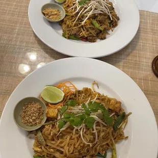 Level 3 Tofu Pad Thai Level 4 Beef Pad Thai