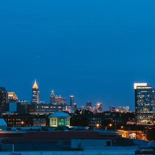 Skyline view from Tuk Tuk Thai Food Loft Patio