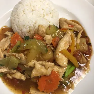 Sweet and Sour Chicken Entree