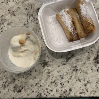 Fried Banana with Ice Cream