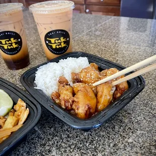 My Wife couldn&apos;t wait to eat Sesame Chicken.