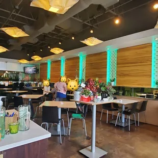 A picture of how "busy" the restaurant was (only 2 tables). The hostess had gone to the back again at that point.