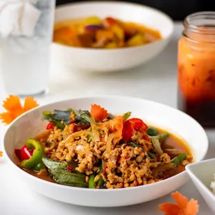 Pad Grapow Ground chicken