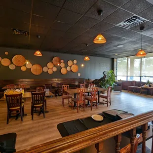 the dining area