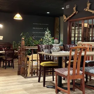 tables and chairs