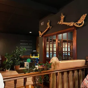a woman sitting at a table