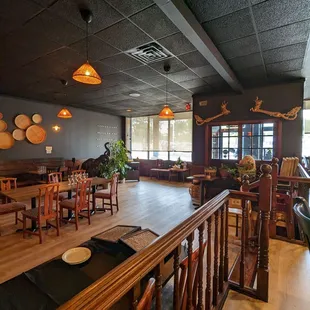 the dining area
