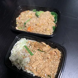 Pad Thai and Thai Fried Rice