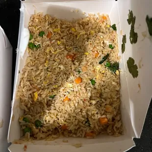 a box of rice