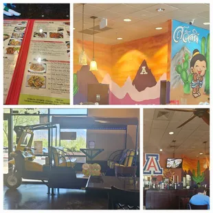 Murals, Tuk Tuk,  menu