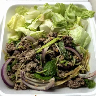 Takeout Beef Laab Lunch Salad