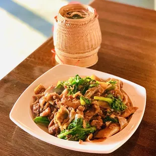 Pad See Ew Sticky Rice