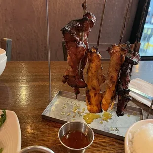 a plate of food on a table