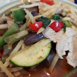 Gang Pah with pork (jungle curry)